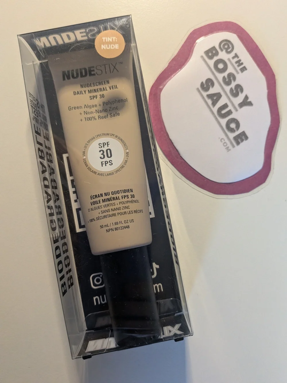 🌸 NUDESTIX Nudescreen Daily Mineral Veil SPF 30 Tint Nude Reef Safe NWT 50 ML